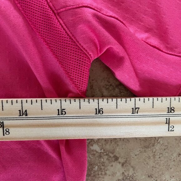 San Soleil Top Mesh 1/4 Zip Shirt Long Sleeve Womens XS Pink UPF 50 Golf Tennis - Picture 6 of 6